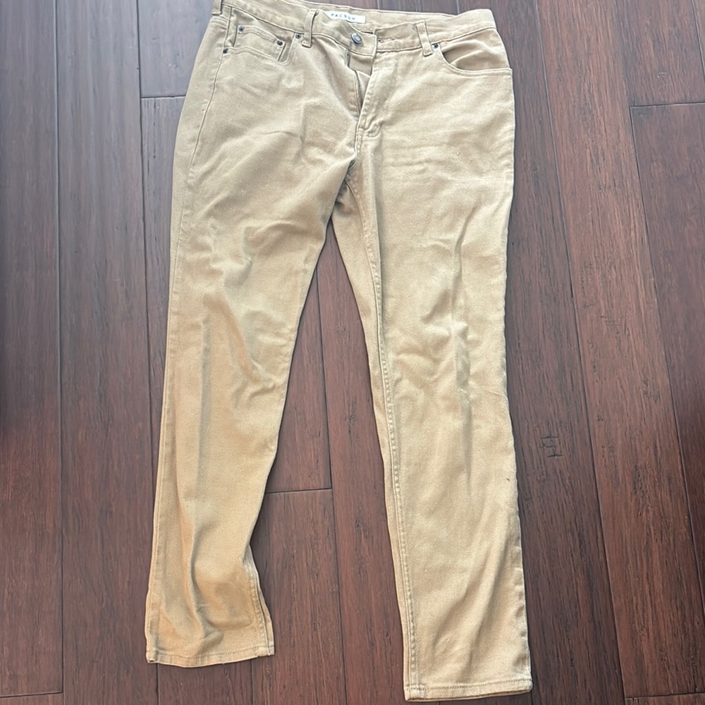 PacSun Tan Slim Straight Jeans